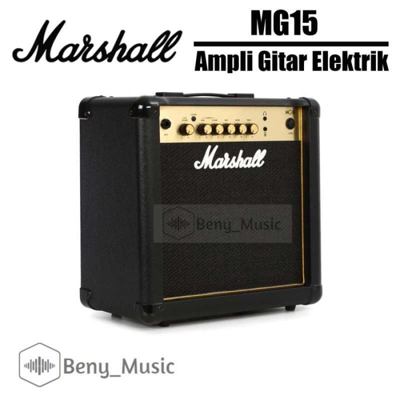 Promo Marshall MG15 Gold Ampli Gitar MG15G Garansi Diskon 23% di Seller