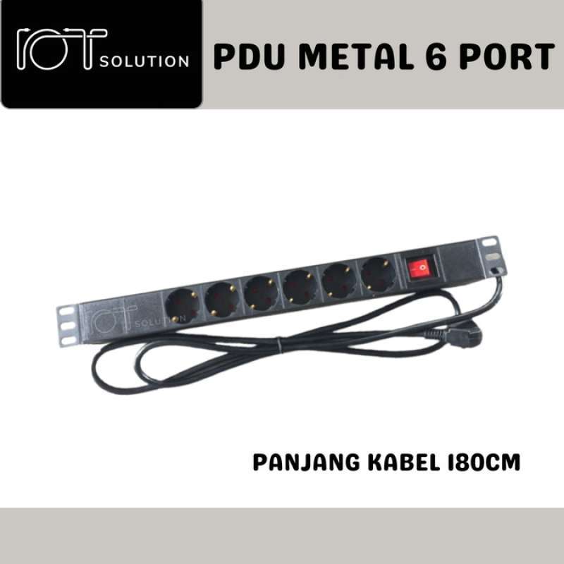 Promo Pdu Power Distributing Unit Colokan Listrik 6 Socketwallmount ...