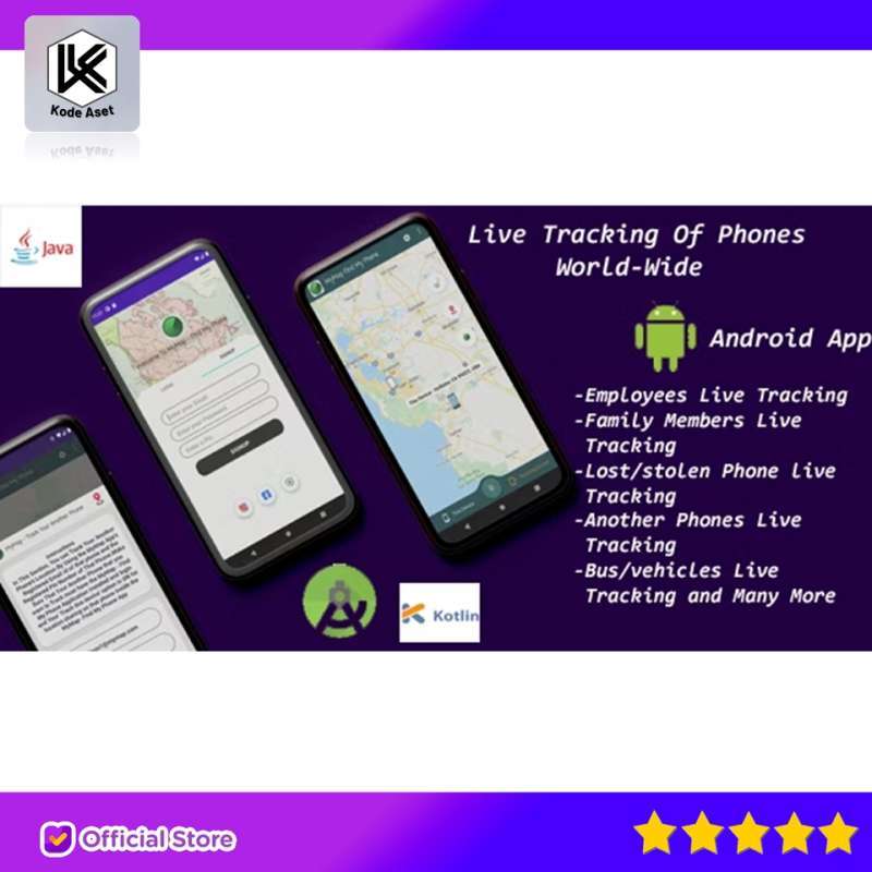 Promo SOURCE CODE APLIKASI PHONE TRACKER REALTIME GPS LIVE TRACKING