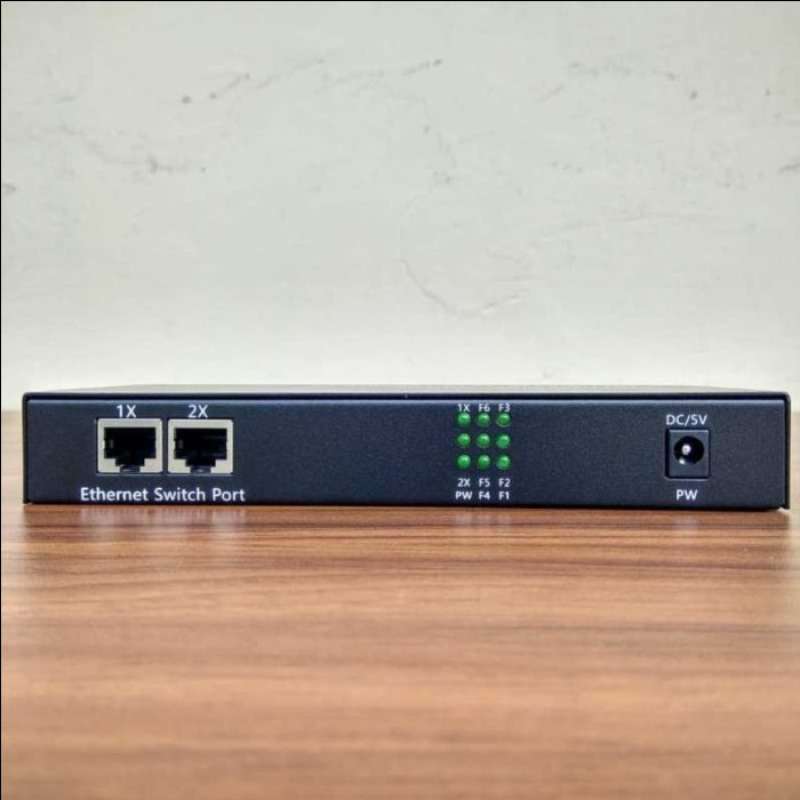 Promo Ethernet Fiber Switch 2 Rj45 6 Sc Optik Media Converter Single ...