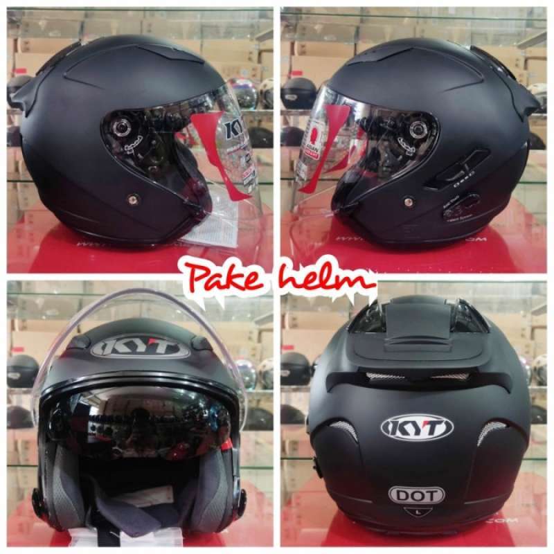 Promo HELM KYT GALAXY SLIDE SOLID UKURAN XL DAN XXL HALF FACE HALFFACE