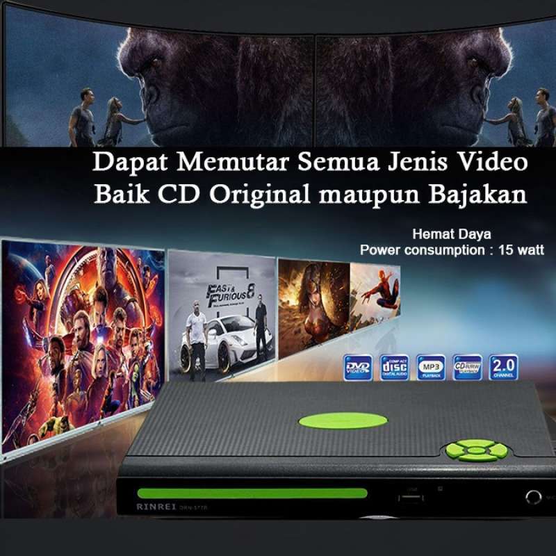 Promo Dvd/vcd/cd/mp3/mp4 Player Usb Digital 1 Output Microphone Karaoke
