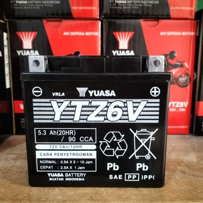 Jual Aki Motor Honda Beat Iss Ytz6v Yuasa Aki Kering Di Seller