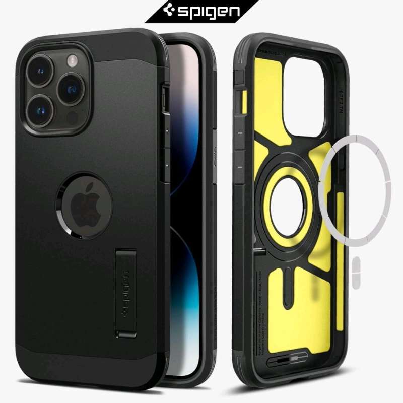 Jual Case iPhone 14 Pro Max Spigen Tough Armor MagSafe Kickstand Stand