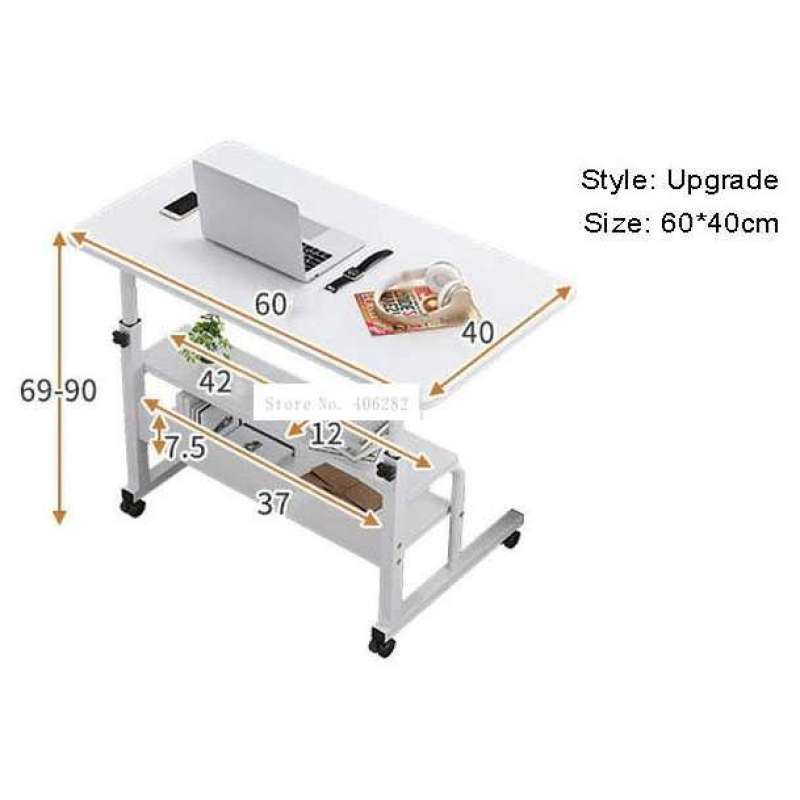 Promo Meja Laptop Roda Tiga Tingkat Adjustable Portable Laptop Wheel ...