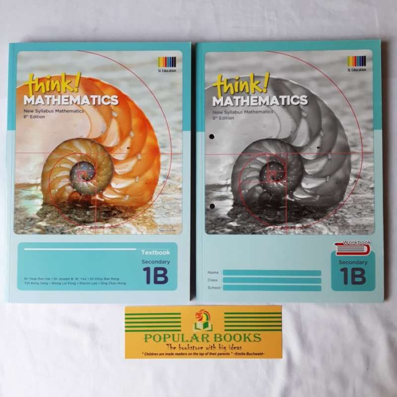 Textbook Math Brand Promo Think Mathematics Ary 1b - Set ( Textbook & Workbook ) Diskon 23% ...