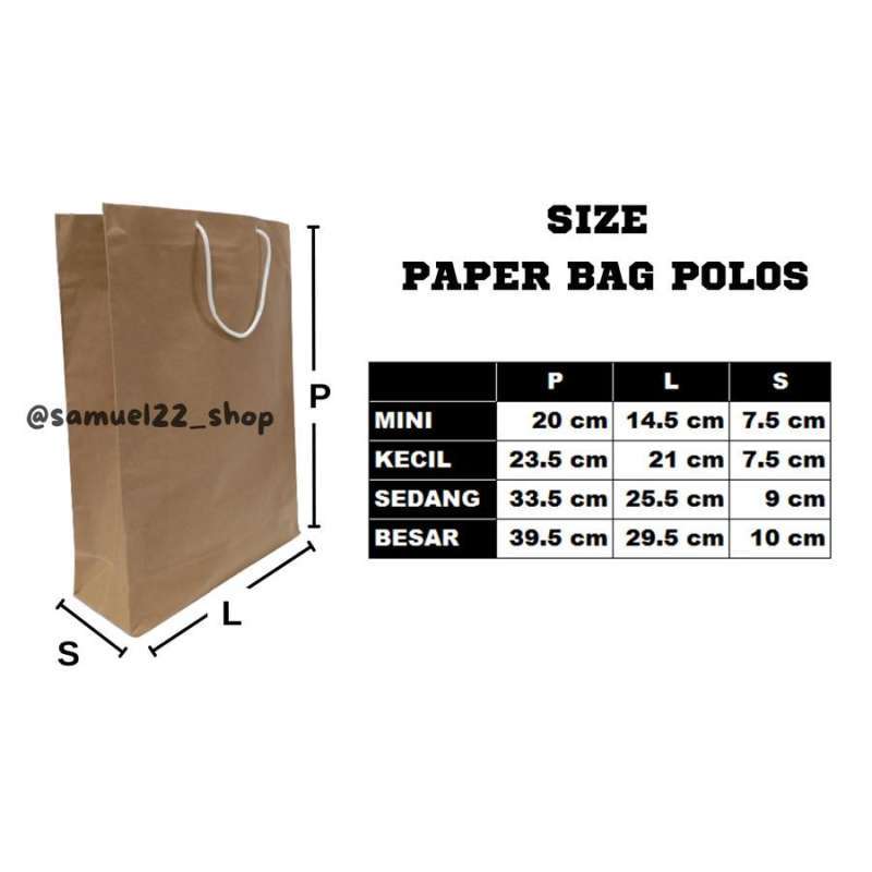 Tas Box Paper Jual Paper Bag / Paperbag / Tas Kertas Besar Coklat Polos Kraft ...