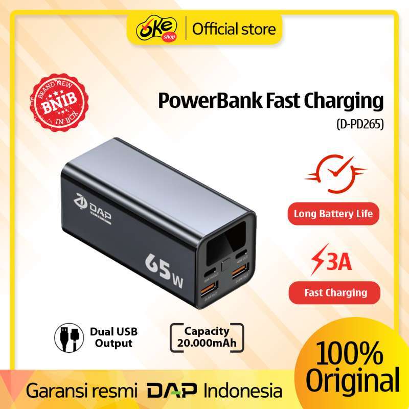 Jual Dap Powerbank Fast Charging Dpd265 Original Di Seller
