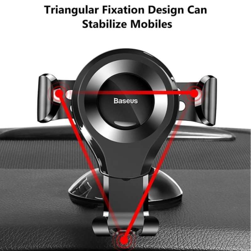 Jual Baseus Car Holder Osculum Type Gravity Phone Stand Mount Dashboard