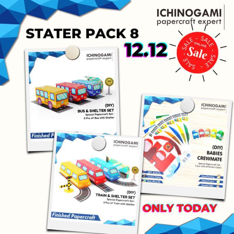 Jual Papercraft Ichinogami Set/bundling 8 Di Seller Qairina Store
