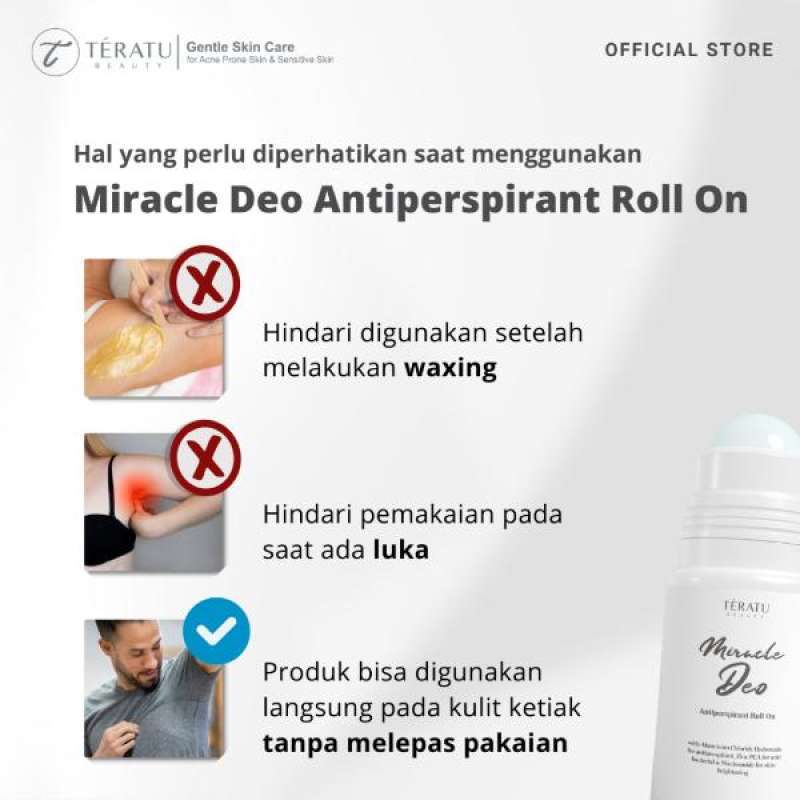 Jual (SPECIAL PROMO) TERATU BEAUTY Miracle Deo Antiperspirant Roll On