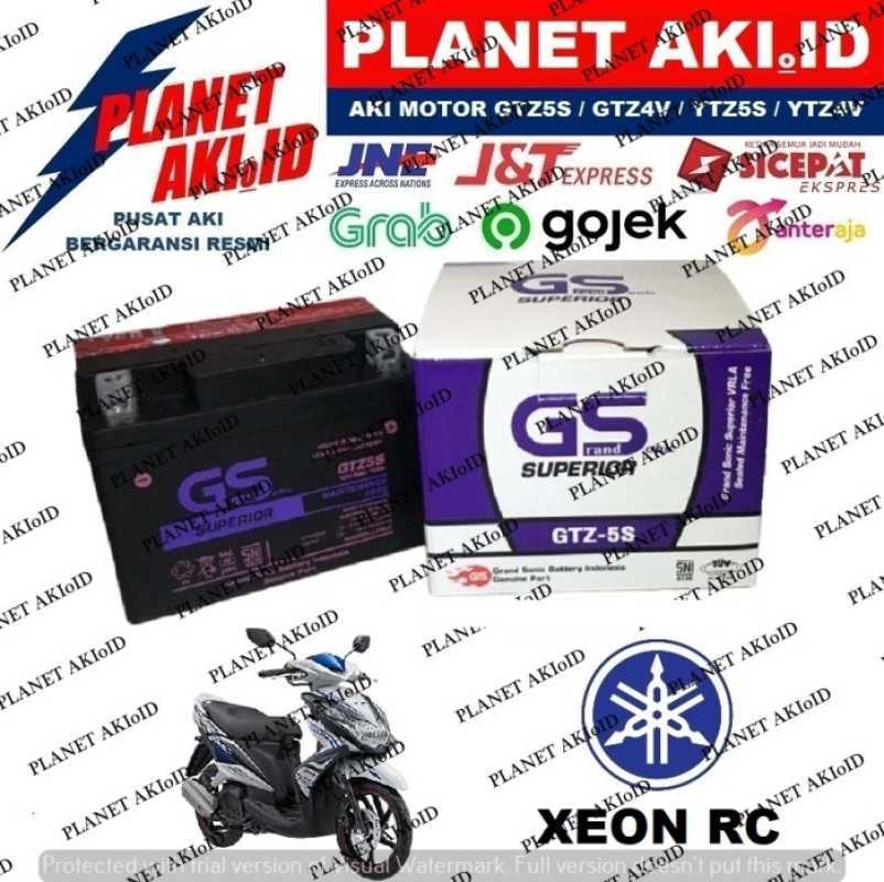 Promo Aki Motor Xeon RC GTZ5S GS Y Accu Kering MF Diskon 23% di Seller