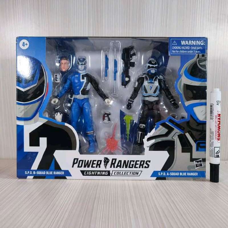 Jual mainan action figure power rangers suqd blue ranger SPD A and B ...