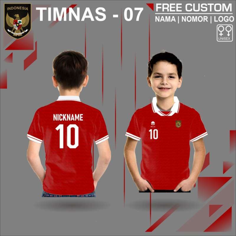 Promo Baju bola anak timnas indonesia kaos jersey piala asia 2023 2024