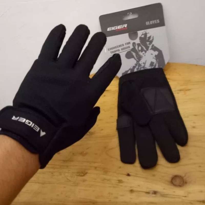 Promo Sarung Tangan Motor Eiger New Riding Glove Basic Full