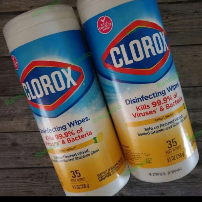 Promo clorox disinfectant wipes lemon smell sing usa diskon 23 di