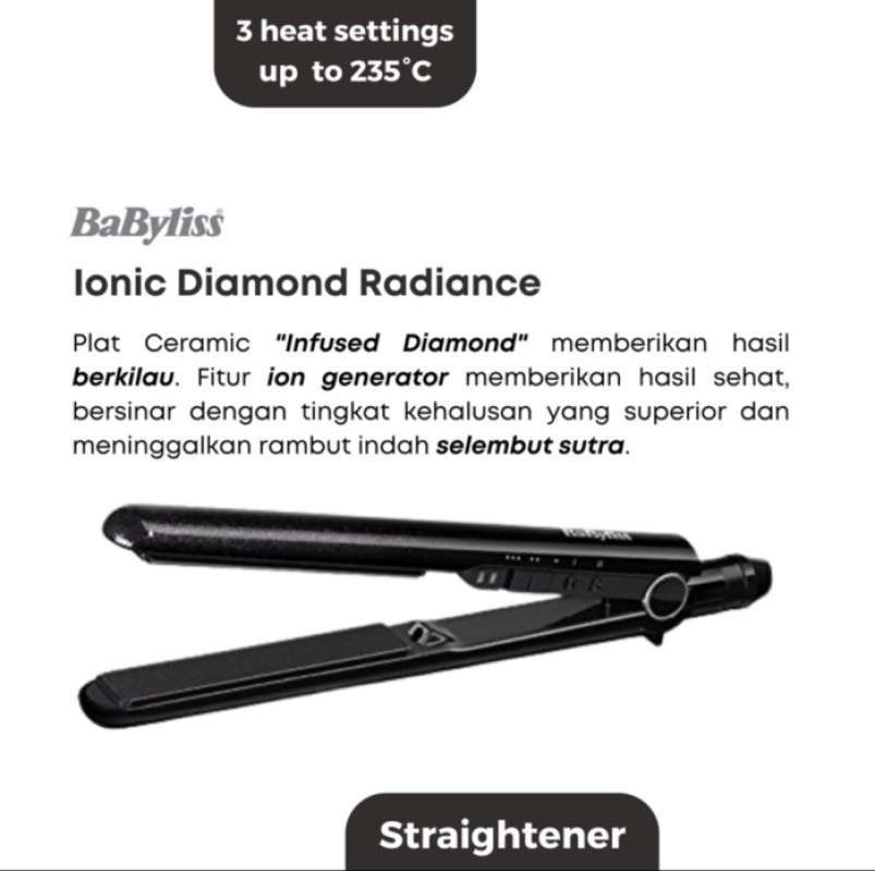 Babyliss Diamond Straightener 235 Infused 2098BDU