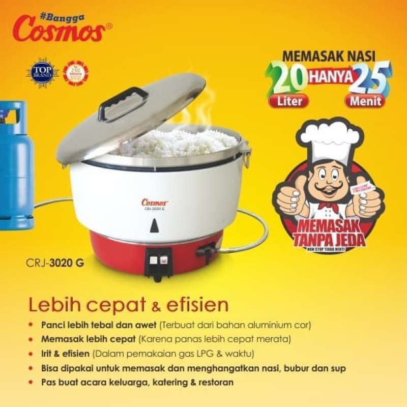 Promo Cosmos Crj3020 G Gas Rice Cooker 20 L Terbaik Diskon 2 Di
