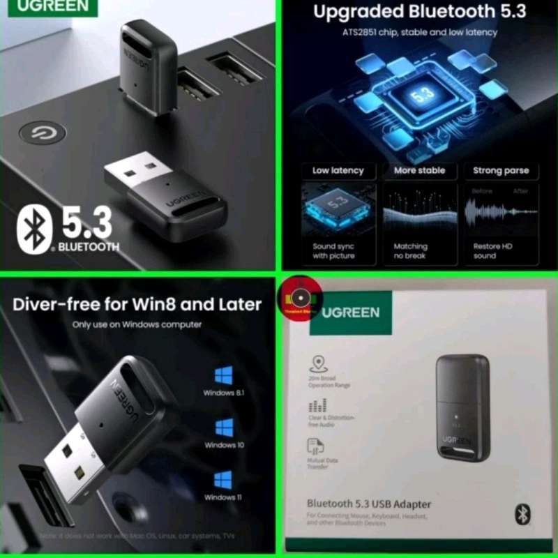 Ugreen USB Bluetooth Adapter wireless transmission 90225