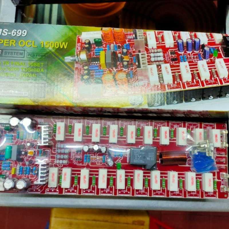 Promo KIT POWER AMPLIFIER DMS 699 SUPER OCL MONO 1500 Watt Diskon 23%