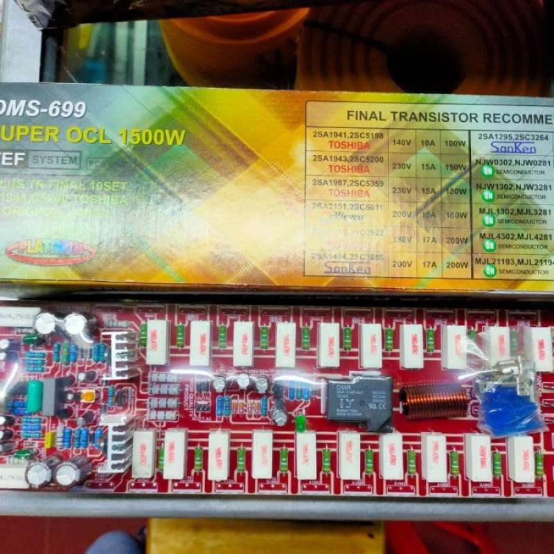 Promo KIT POWER AMPLIFIER DMS 699 SUPER OCL MONO 1500 Watt Diskon 23