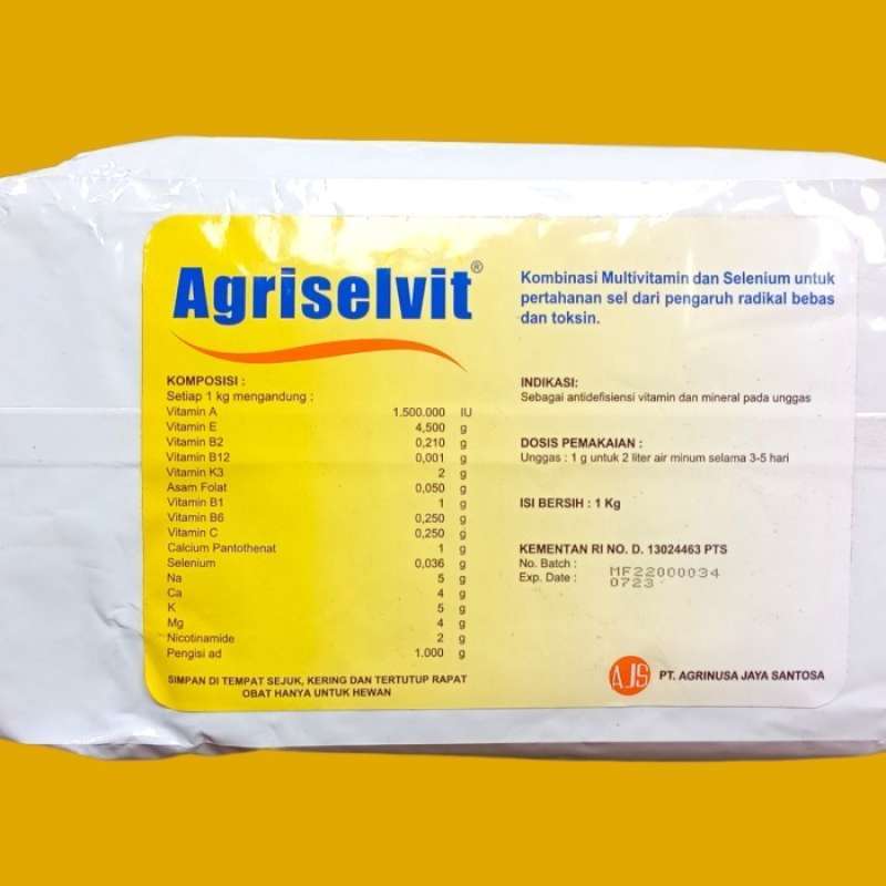Promo PROMO Vitamin E Selenium Untuk Ayam dan Hewan Ternak AGRISELVIT 1