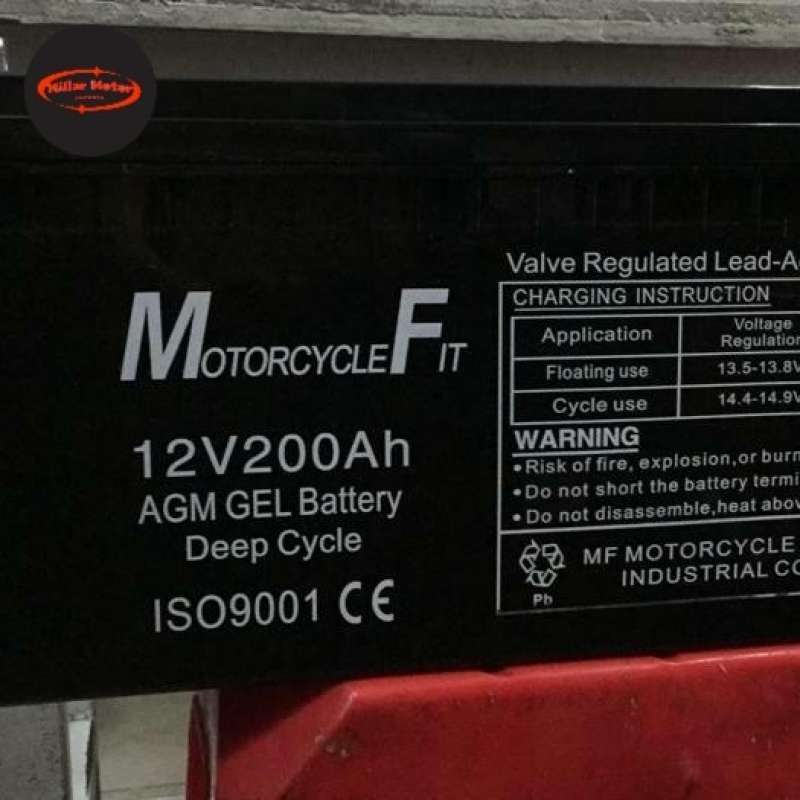 Promo Aki Kering Solar Panel Ups Battery Vrla 12v 200ah Agm Deep Cycle