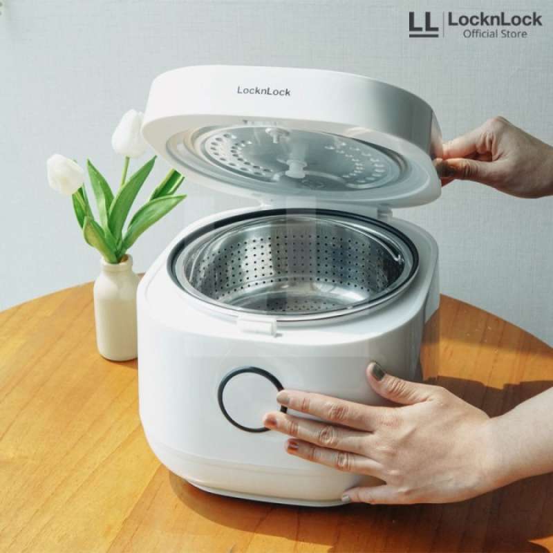 Promo Lock N Lock Rice Cooker Low Carbo Less Sugar Digital 3 Liter Ejr846Wht Terbaru TANPA