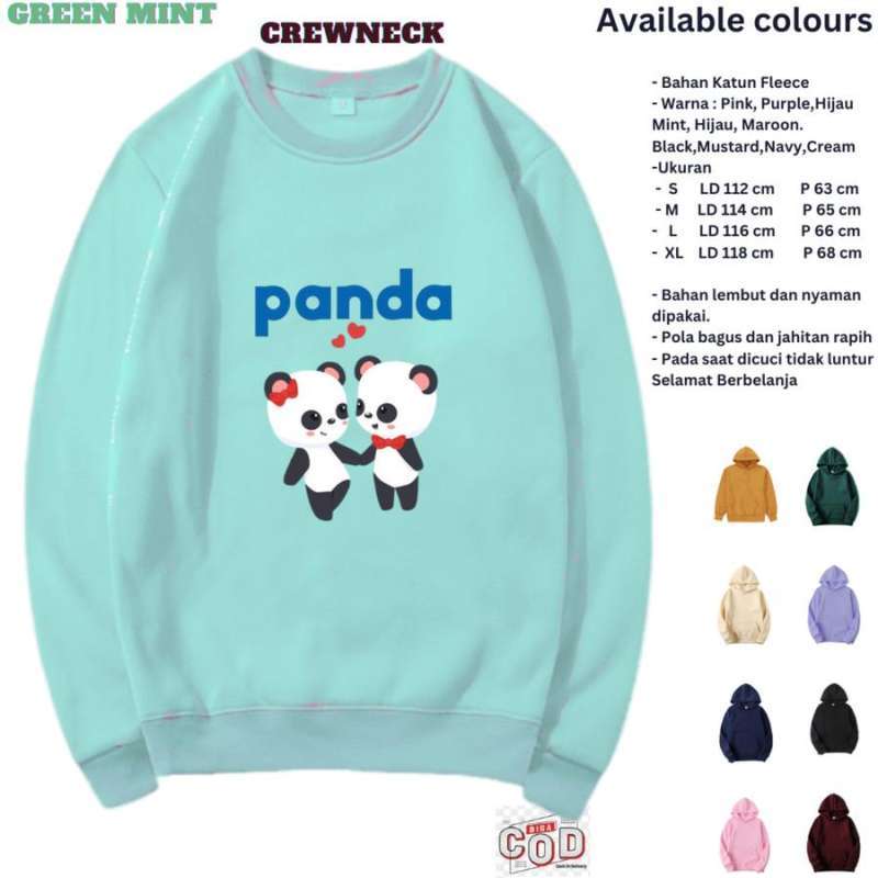Sweater panda couple top