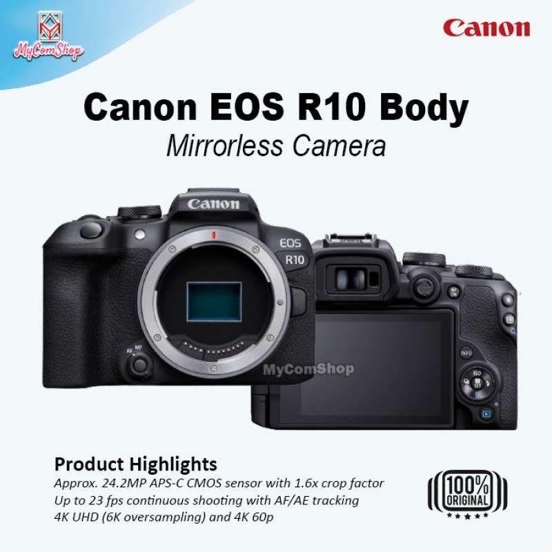 Jual CANON EOS R10 BODY ONLY MIRRORLESS CAMERA di Seller