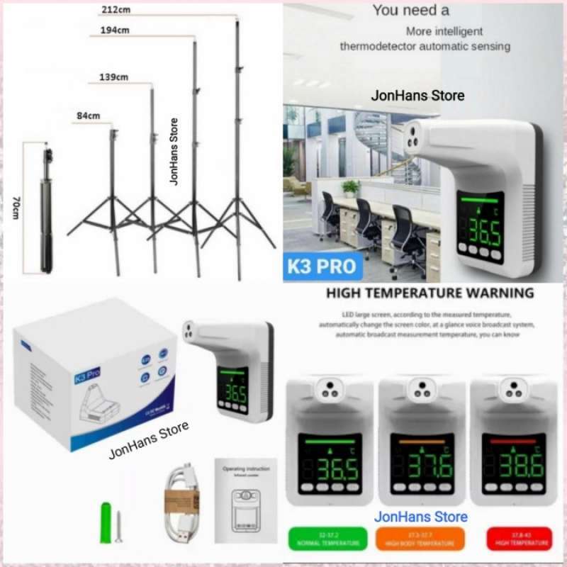 Promo THERMOMETER DAHI INFRARED DIGITAL NON-KONTAK K3-PRO - FIXMARKET