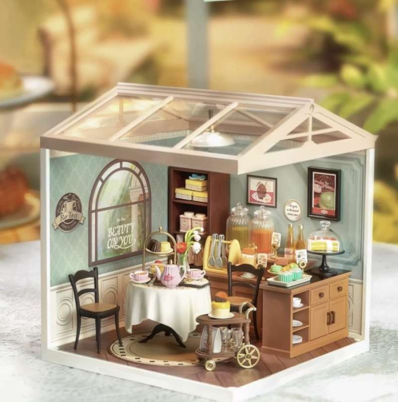 Promo Rolife Super Creator Afternoon Tea Puzzle Diy Miniature House