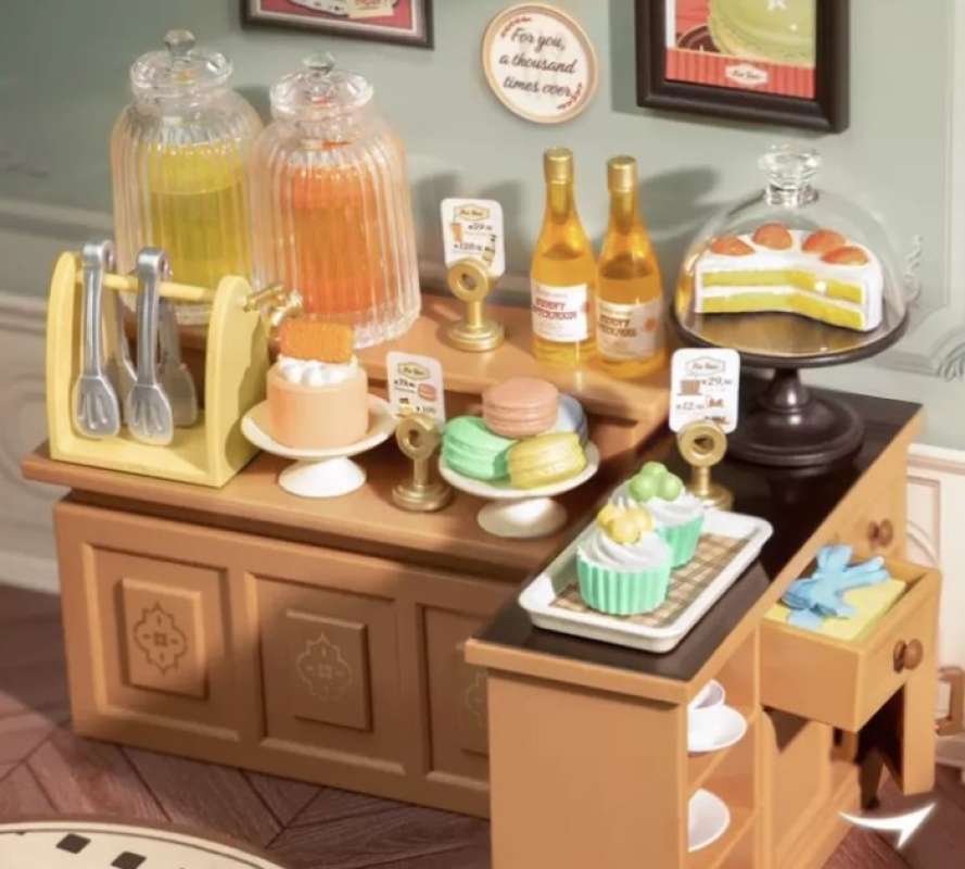 Promo Rolife Super Creator Afternoon Tea Puzzle Diy Miniature House
