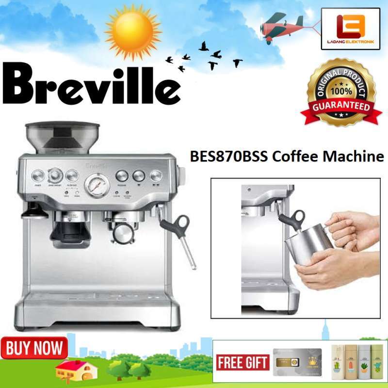 Jual Breville BES870BSS Barista Express Coffee Machine 1700W Mesin Kopi