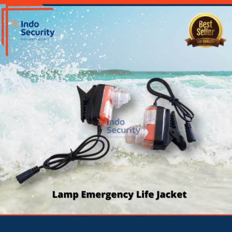 Promo EMERGENCY LIGHT LED ON LIFE JACKET SOLAS, LAMPU PELAMPUNG DARURAT Diskon 50 di Seller