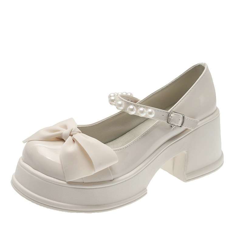 Promo Sepatu Mary Jane Wanita Platform Shoes Hak Karet Upper Pita Mutiara Ki 099 Beige 38 Diskon 21 Di Seller House Of Branded Rancaekek Wetan Kab. Bandung Blibli