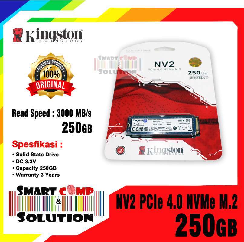 Jual Ssd M2 Nvme 2280 Kingston Nv2 250gb 500gb Garansi