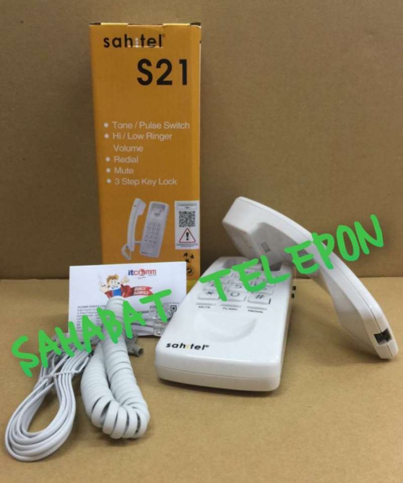Promo Telephone/ Telepon/ Telpon Kabel Rumah Kantor SAHITEL S21 - Hitam