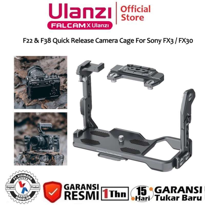 Promo ULANZI FALCAM F38 QUICK RELEASE CAMERA CAGE FOR SONY FX3 / FX30