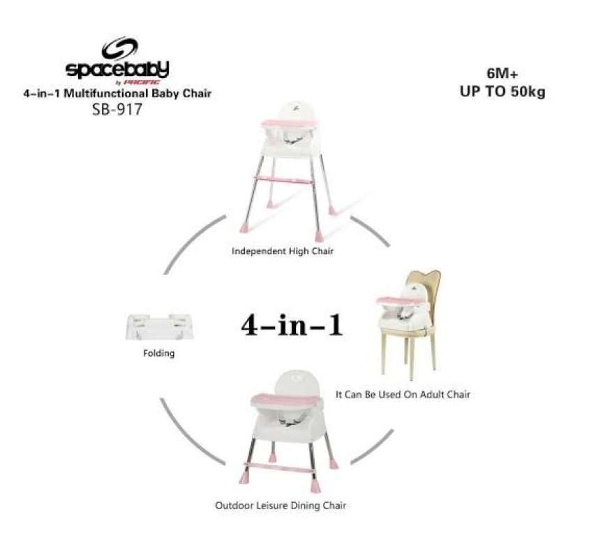 Promo SUGAR BABY MY CHAIR BABY BOOSTER HIGH CHAIR 6 GROWING STAGES