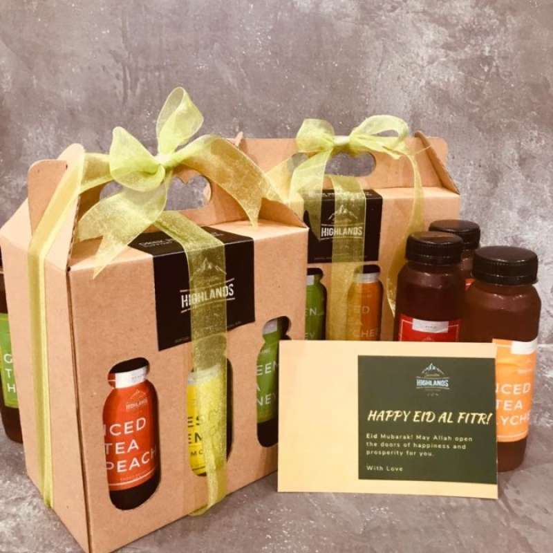 Promo Lebaran Hampers Set Iced Tea Variety Pack with Custom Note, Gift