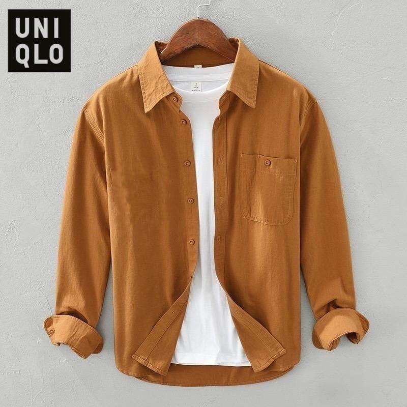 Baju Kemeja Casual Lelaki Baju Kemeja Lengan Panjang Casual Pria