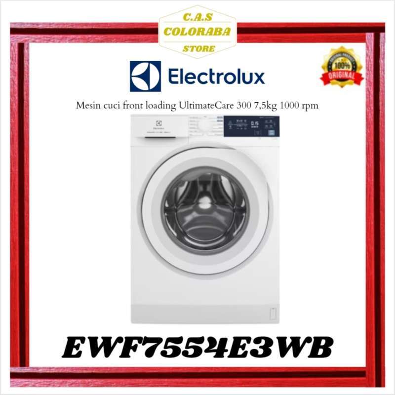 Promo MESIN CUCI ELECTROLUX EWF7554E3WB MESIN CUCI FRONT LOADING 7,5 KG