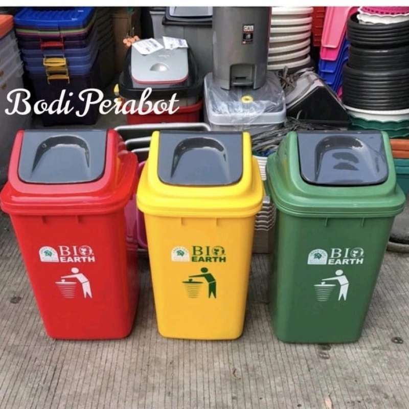 Promo GREEN LEAF Tempat Sampah 58 Liter Bio Earth Tong Sanpah / Kotak