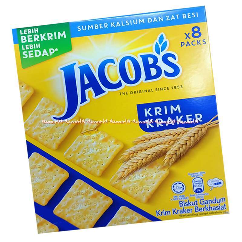 Jual Jacob's Cream Crackers Weetameal 8packs Wheat Kraker Gandum On The ...