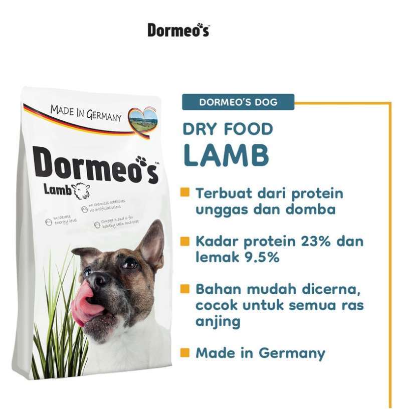 Jual Dormeo s Adult Dog Lamb Dry Dog Food 15kg Makanan Kering Anjing Dewasa 15 Kg Di Seller Luckyangels Kelapa Gading Timur Kota Jakarta Utara Blibli