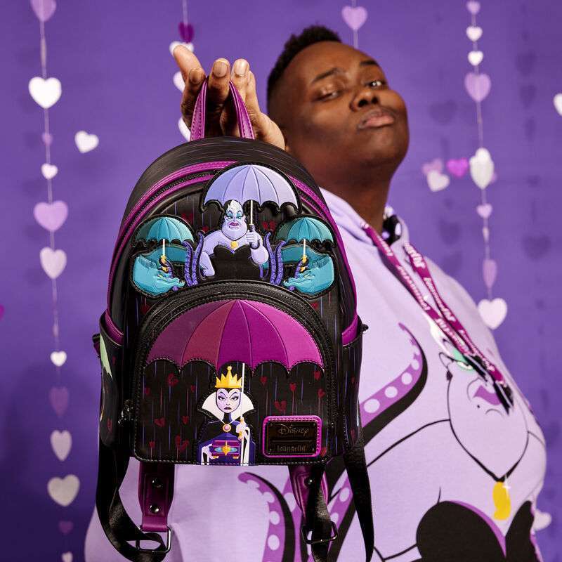 Loungefly Disney Villains Curse Your Hearts Mini Backpack