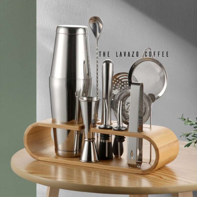 Jual 12 In 1 Bartender Drink Bar Set | Cocktail Shaker Stainless
