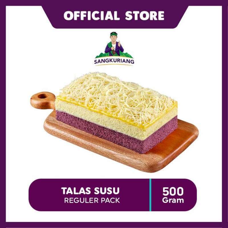 Jual Lapis Bogor Sangkuriang Talas Susu Reguler Pack (500gr) Di