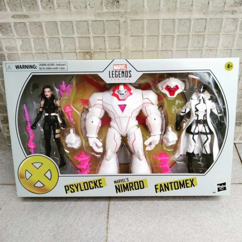 Pack Marvel Legends X-Men – Psylocke, Nimrod Et Fantomex – 15 Cm – édition Collector – Figurines Articulées – Dès 4 Ans